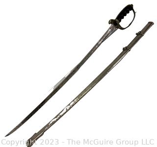 US Army Officers  Saber Sword with Scabbard Engraved with Officers Name, Frank W. Seelig. Made in Germany The Lilley-Ames Co