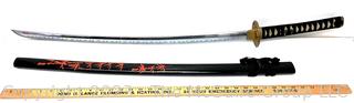 Japanese Samurai Katana Sword with Lacquer Scabbard. 