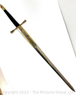 Vintage Toledo Spain Ceremonial Decorative Sword