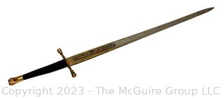 Vintage Toledo Spain Ceremonial Decorative Sword