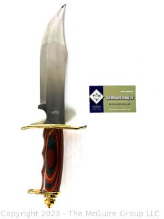 Frost Cutlery Hunting Knife with Wood Handle