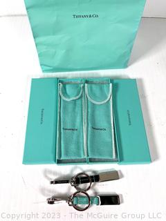 Two (2) New in Box with Tags Tiffany Key Fobs.