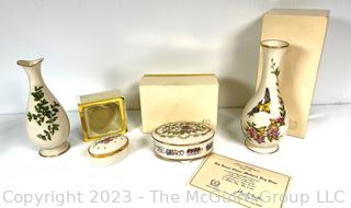 Four (4) Pieces of Lenox Porcelain, New in Boxes. 