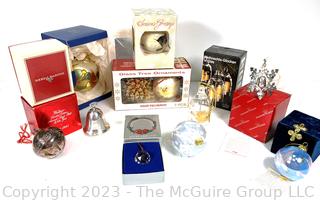 Group of Christmas Ornaments New in Boxes