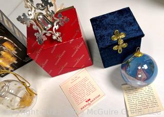 Group of Christmas Ornaments New in Boxes