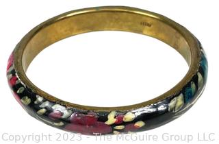 Vintage Painted Enamel Bangle 