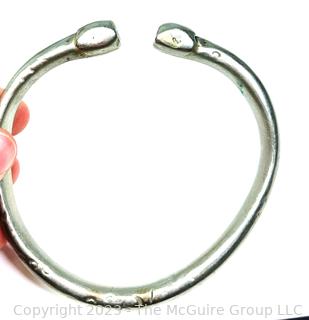 Three (3) Hammered Bangle Bracelets