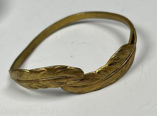 Three (3) Hammered Bangle Bracelets