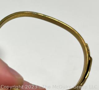 Three (3) Hammered Bangle Bracelets