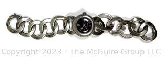 Alexis Barthelay Women's Silver Link Bracelet Watch 