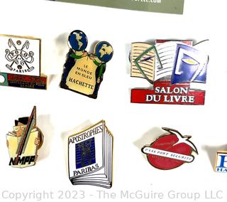 Group of Pin Backs and Pocket Knife