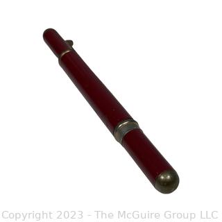 Red Art Deco Style Fountain Pen