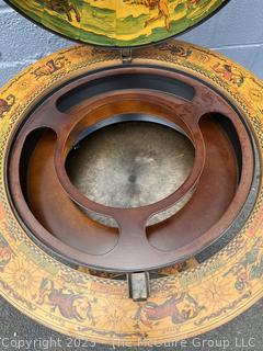 Sixteenth-Century Italian Replica Globe Bar Cart.  40" tall 40" diameter