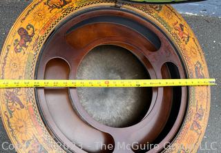 Sixteenth-Century Italian Replica Globe Bar Cart.  40" tall 40" diameter