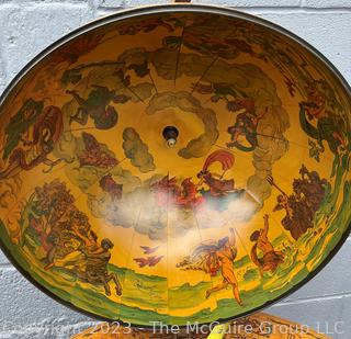 Sixteenth-Century Italian Replica Globe Bar Cart.  40" tall 40" diameter