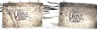 Collection of Silver Items Including Heavy Filigree Napkin Holder & L Maciel Mexico Sterling Place Holder. 