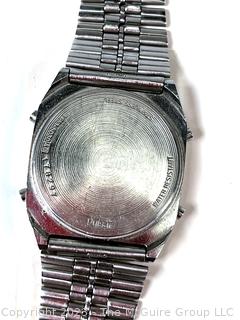 Pulsar (Seiko) Y651-5030 Analog & Digital Alarm Chronograph Watch 1981, Untested