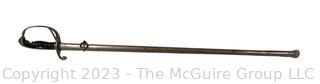 French Army Officer's Presentation Sword Saber and Scabbard Dated 1889