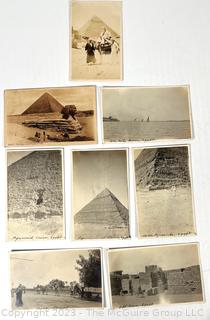 Eight (8) Antique Real Photo Postcards of Egypt circa 1920