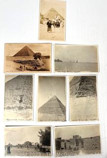 Eight (8) Antique Real Photo Postcards of Egypt circa 1920