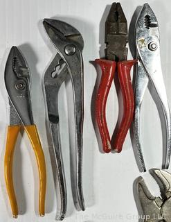 Group of Screwdrivers, Pliers et al