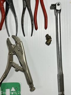 Group of Screwdrivers, Pliers et al