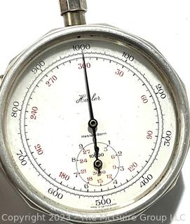 Vintage Hasler Tachometer Speed Indicator