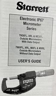 Starrett 795MEXFL IP67 Electronic Micrometer