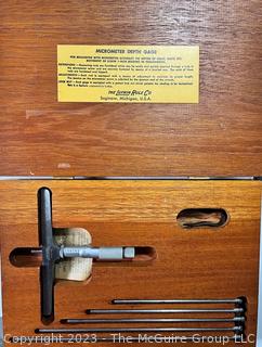 Tools Including Micrometer Depth Gauge, 