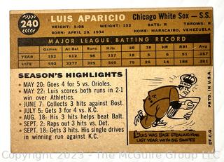 Sports Cards: Baseball: 1960 Topps #240 Luis Aparicio 