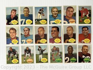 1960 Topps Football 18 card lot: Ray Renfro; Pat Summerall et al