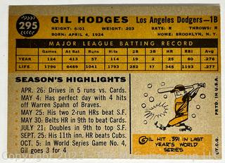 Sports Cards: Baseball: 1960 Topps Gil Hodges #295