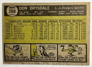 Sports Cards: Baseball: 1961 Topps #260 Don Drysdale