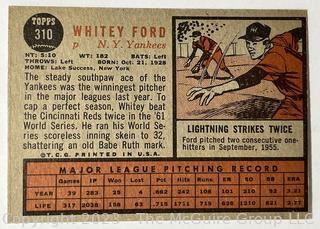 Sports Cards: Baseball: 1962 Topps #310 Whitey Ford