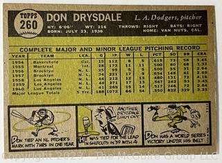 Sports Cards: Baseball: 1961 Topps #260 Don Drysdale