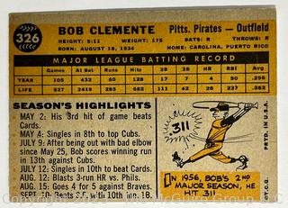 Sports Cards: Baseball: 1960 Topps Bob Clemente #326