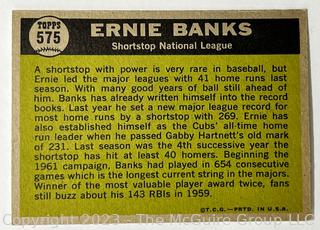 1961 Topps #575 Ernie Banks All Star Sporting News