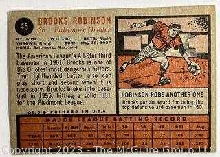 Sports Cards: Baseball: 1962 Topps #45 Brooks Robinson