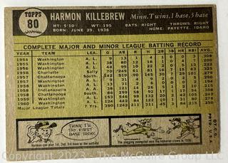 Sports Cards: Baseball: 1961 Topps #80 Harmon Killebrew