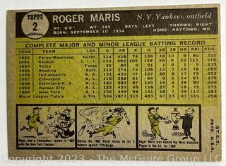 Sports Cards: Baseball: 1961 Topps #2 Roger Maris