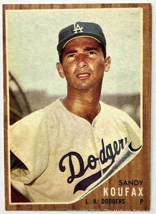 Sandy Koufax 1962 Topps #5 (BVG Authentic)