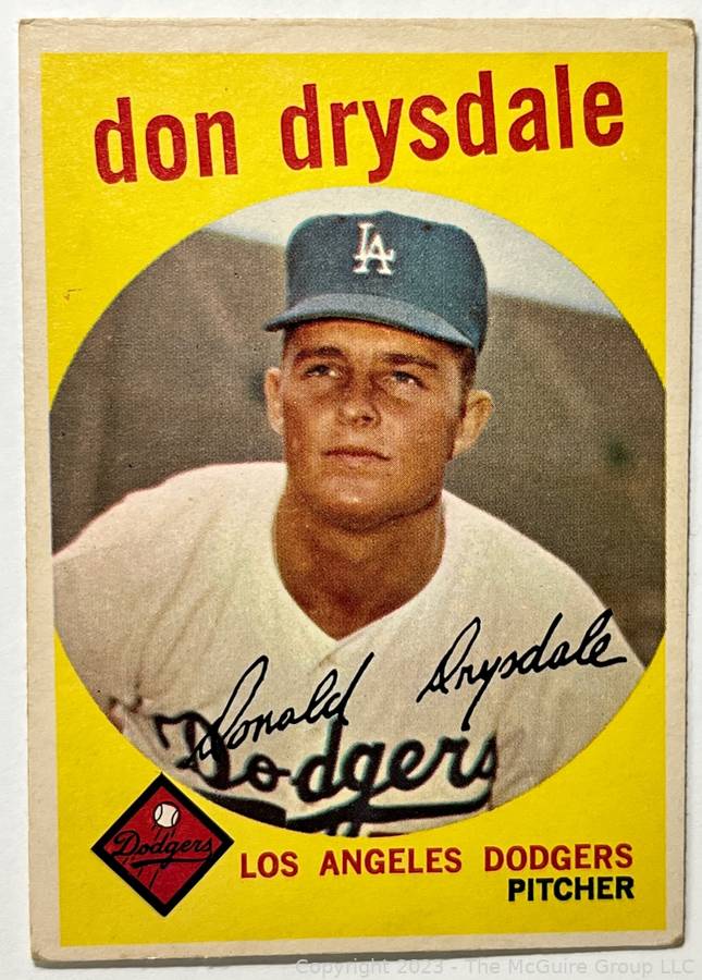 Don Drysdale Autographed Signed Historic 1959 All Star Game Game