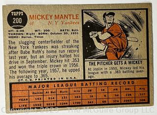 Sports Cards: Baseball: 1962 Topps Mickey Mantle #200