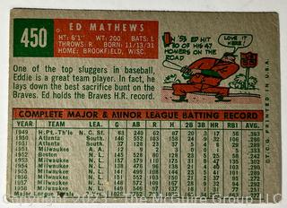 Sports Cards: Baseball: 1959 Topps #450 Ed Mathews