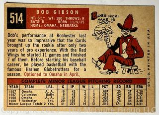 Sports Cards: Baseball: 1959 Bob Gibson Rookie Card