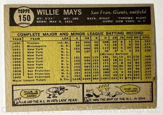 Sports Cards: Baseball: 1961 Topps #150 Willie Mays