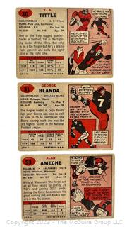 Sports Cards: Football: 18 Professional Football Player Cards Circa Early 1960's