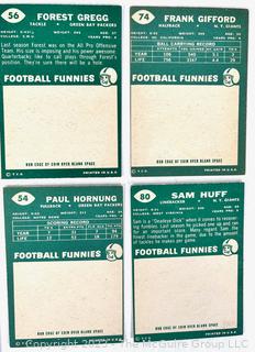 Sports Cards: Football: 10 Professional Football Player Cards Circa Early 1960's