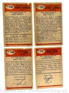 Sports Cards: Football: 12 Professional Football Player Cards Circa Early 1960's