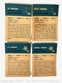 Sports Cards: Football: 16 Professional Football Player Cards Circa Early 1960's